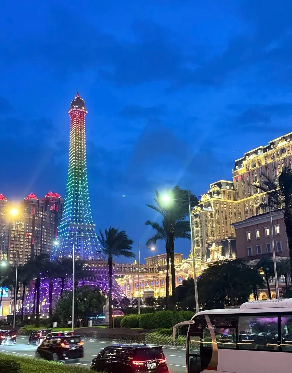 澳门地标夜景